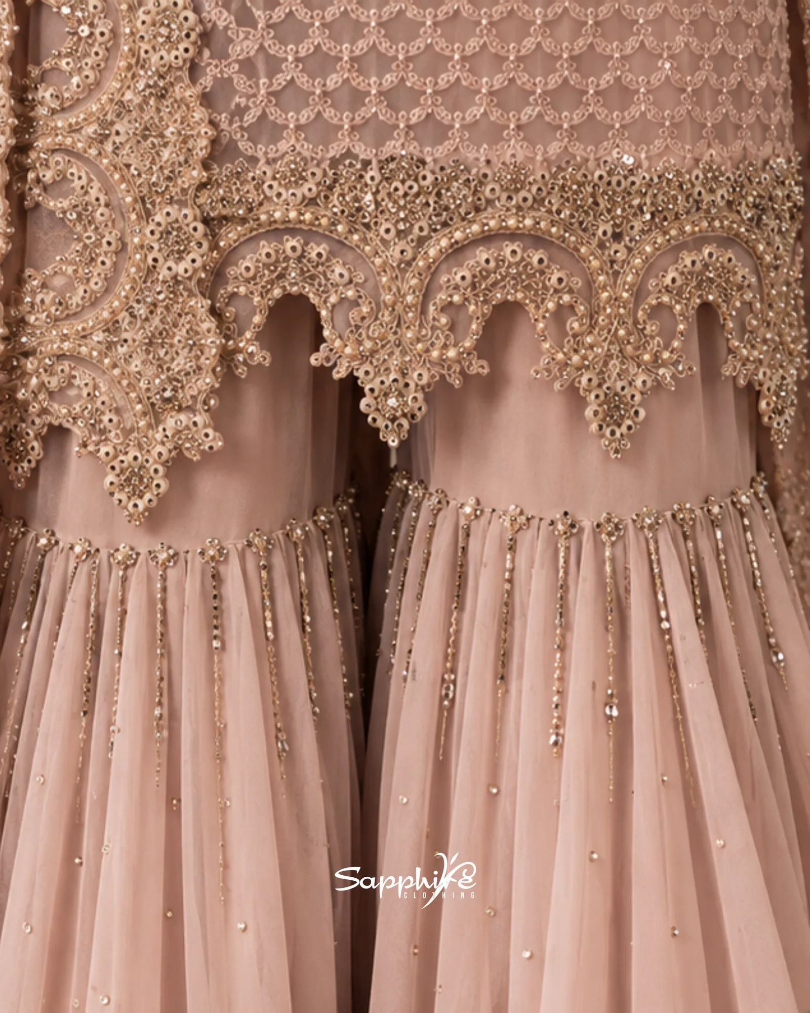 Blush Mehr Embellished Gharara Set detail 6