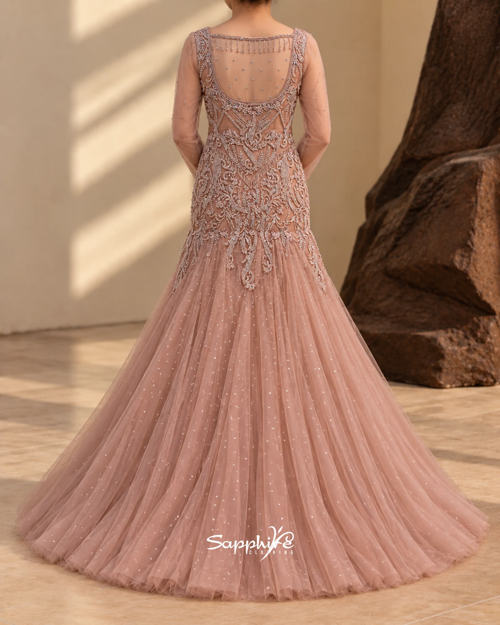Blush Seraphina Embellished Prom Gown detail 1