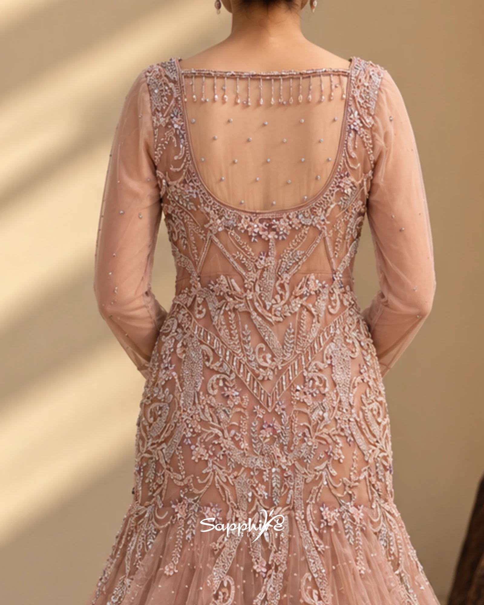 Blush Seraphina Embellished Prom Gown detail 4