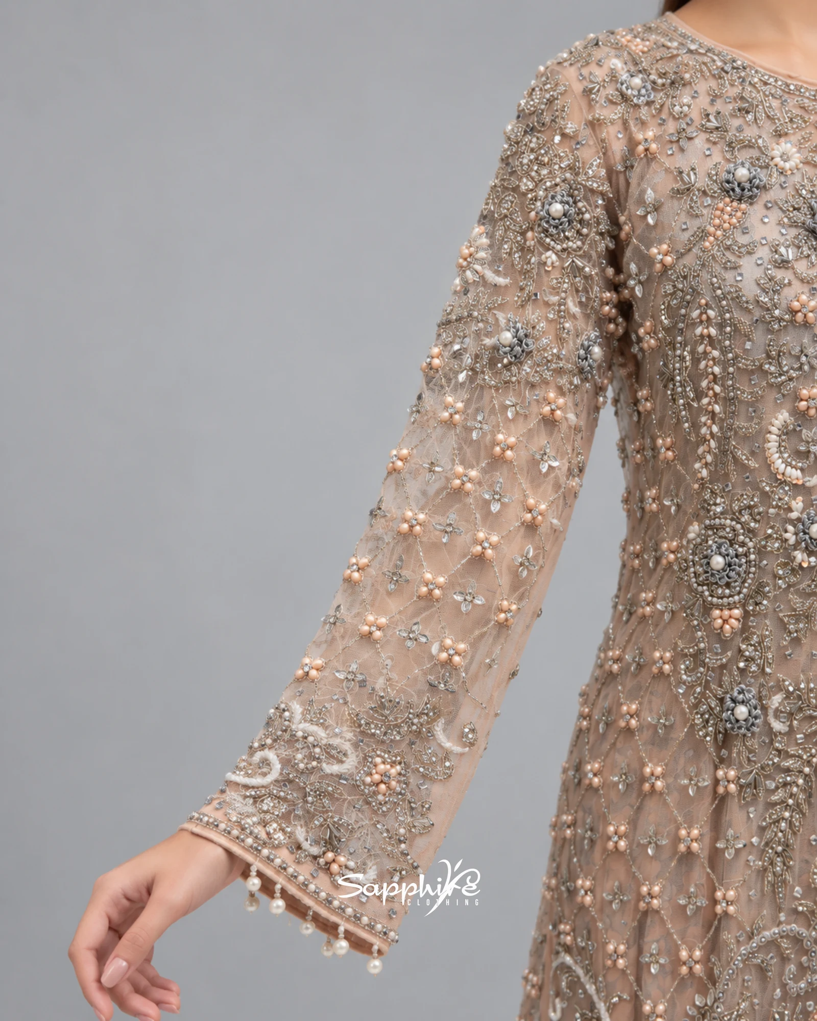 Rose Quartz Heritage Gown Set detail 5